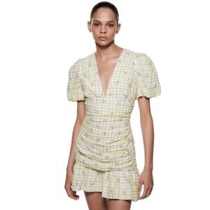 NWT Zara Checkered Mini Dress